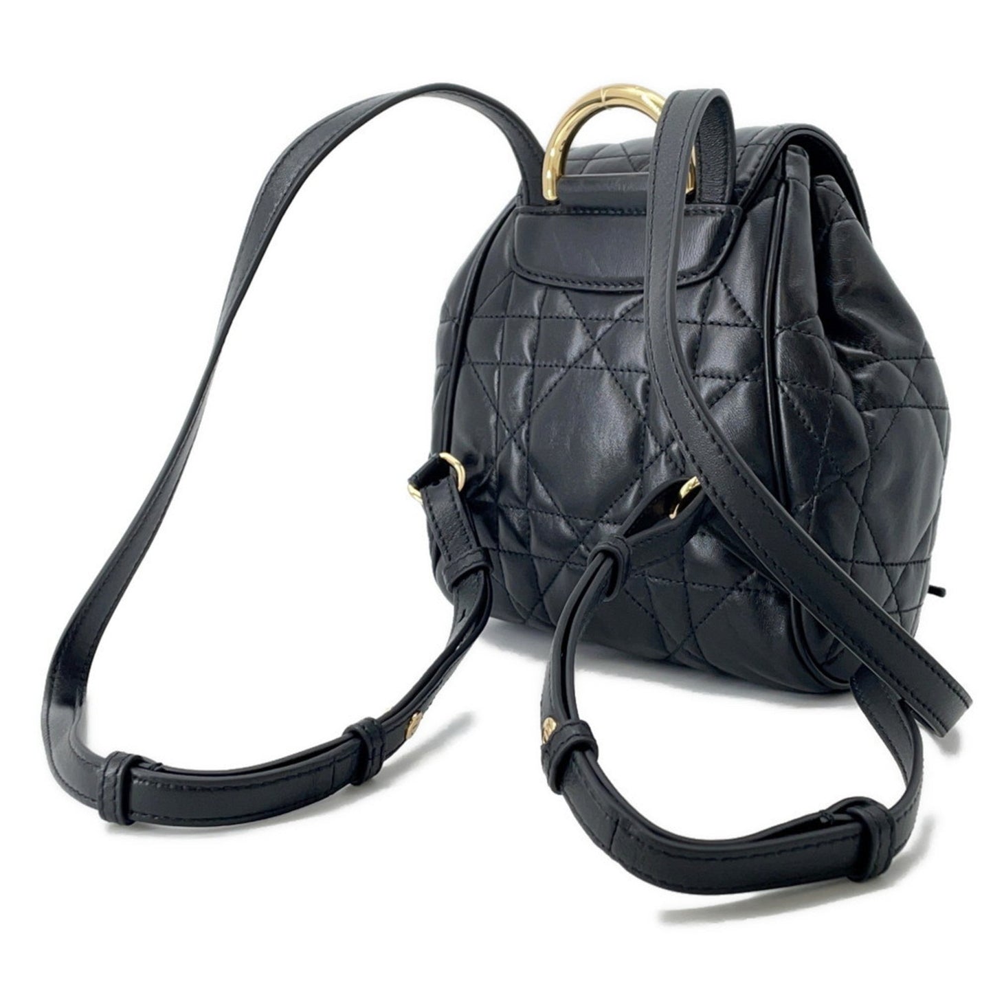 Christian Dior Black Leather Backpack ()