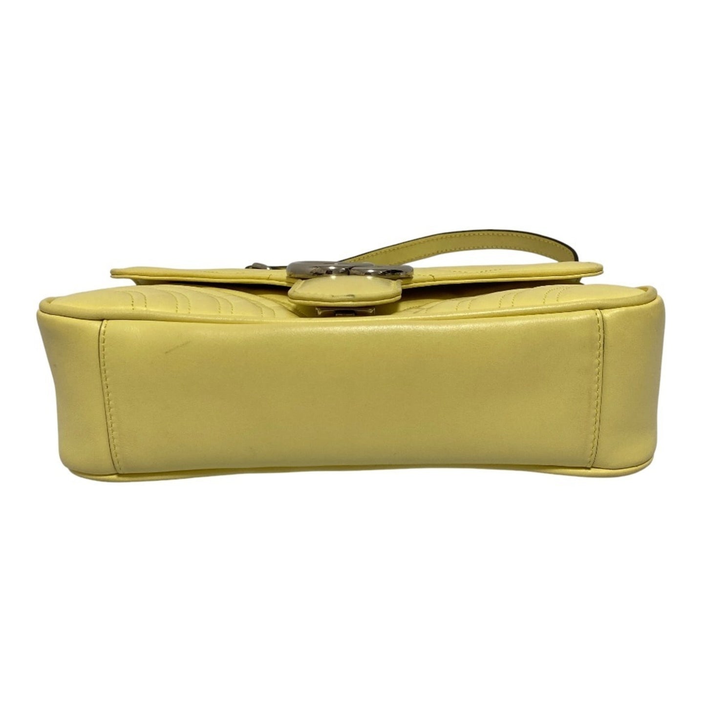 Gucci Yellow Quilting Leather Shoulder Bag ( )