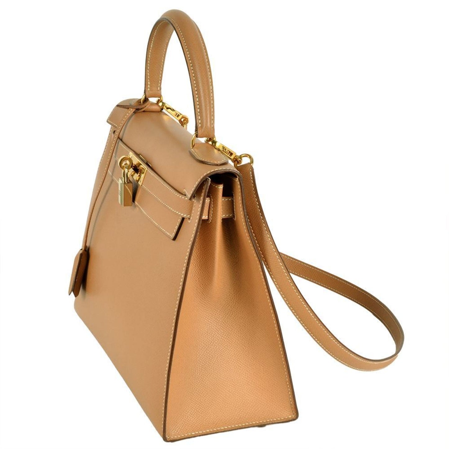 Hermes Kelly Natural Courchevel Leather Handbag ( )