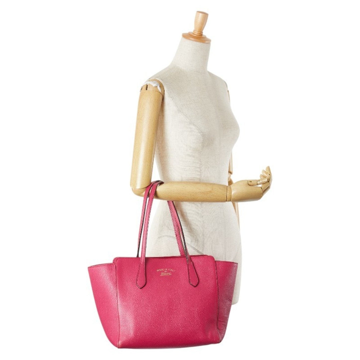 Gucci Pink Leather Tote Bag ( )
