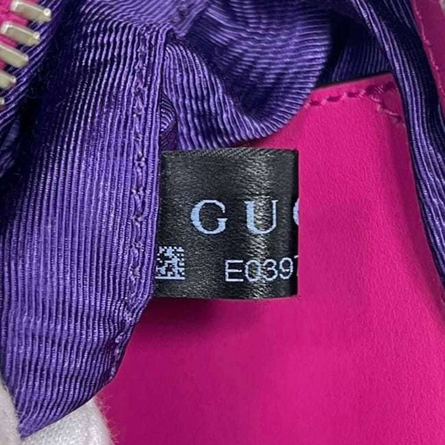 Gucci Pink Nylon Leather Canvas Shoulder Bag ( )