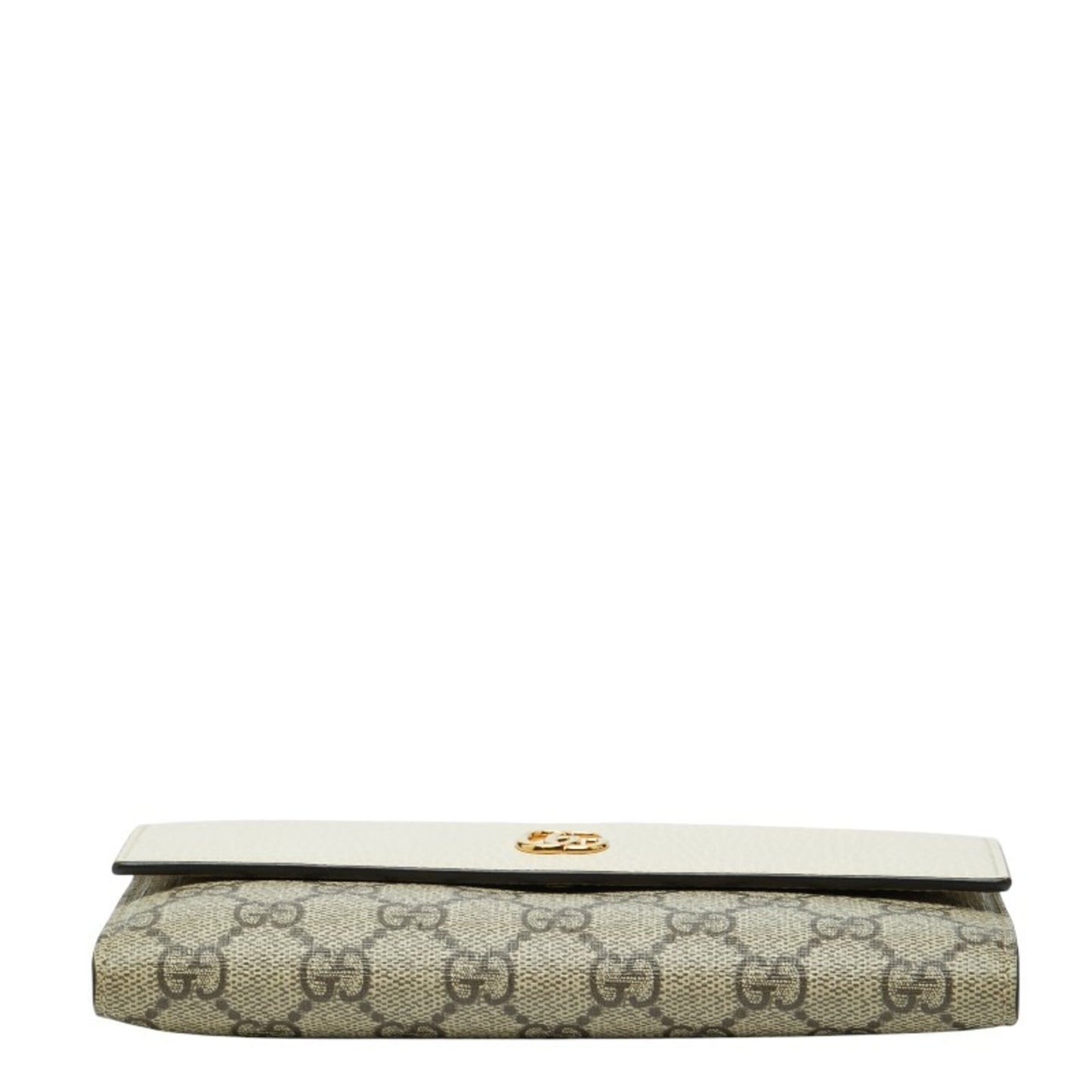 Gucci Beige White Pvc Leather Long Wallet (Bi-Fold) ( )