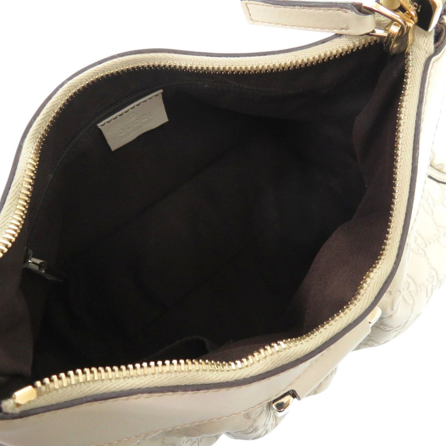 Gucci Ivory White Leather Shoulder Bag ( )