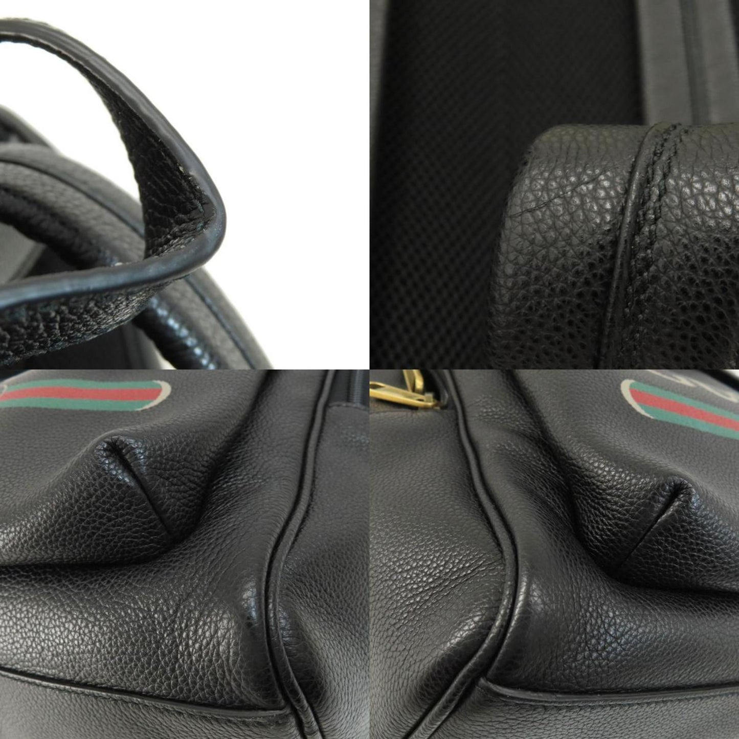 Gucci Black Leather Backpack ( )