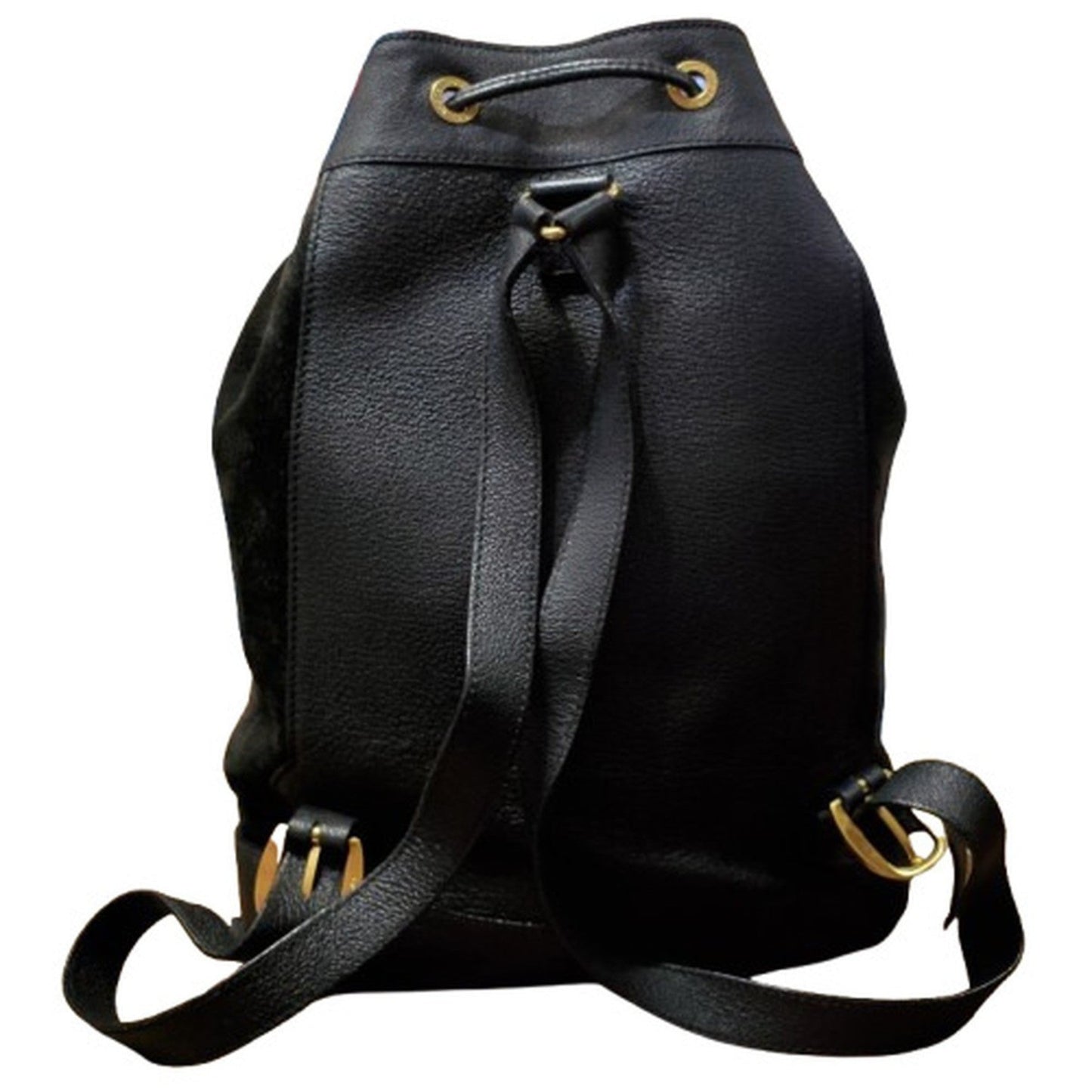 Gucci Black Suede Leather Backpack ( )