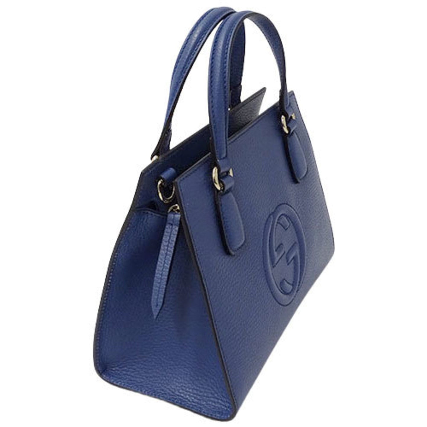 Gucci Soho Blue Leather Shoulder Bag