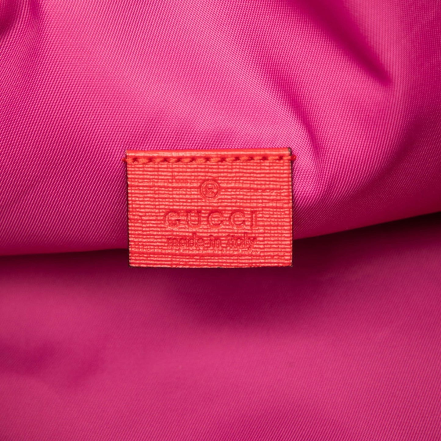 Gucci Brown Multi-Color Pink Pvc Leather Nylon Backpack ( )