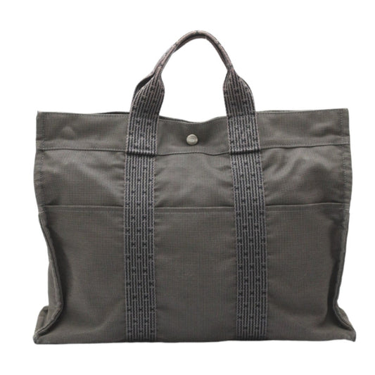 Hermes Her Line Gray Canvas Tote Bag ( )