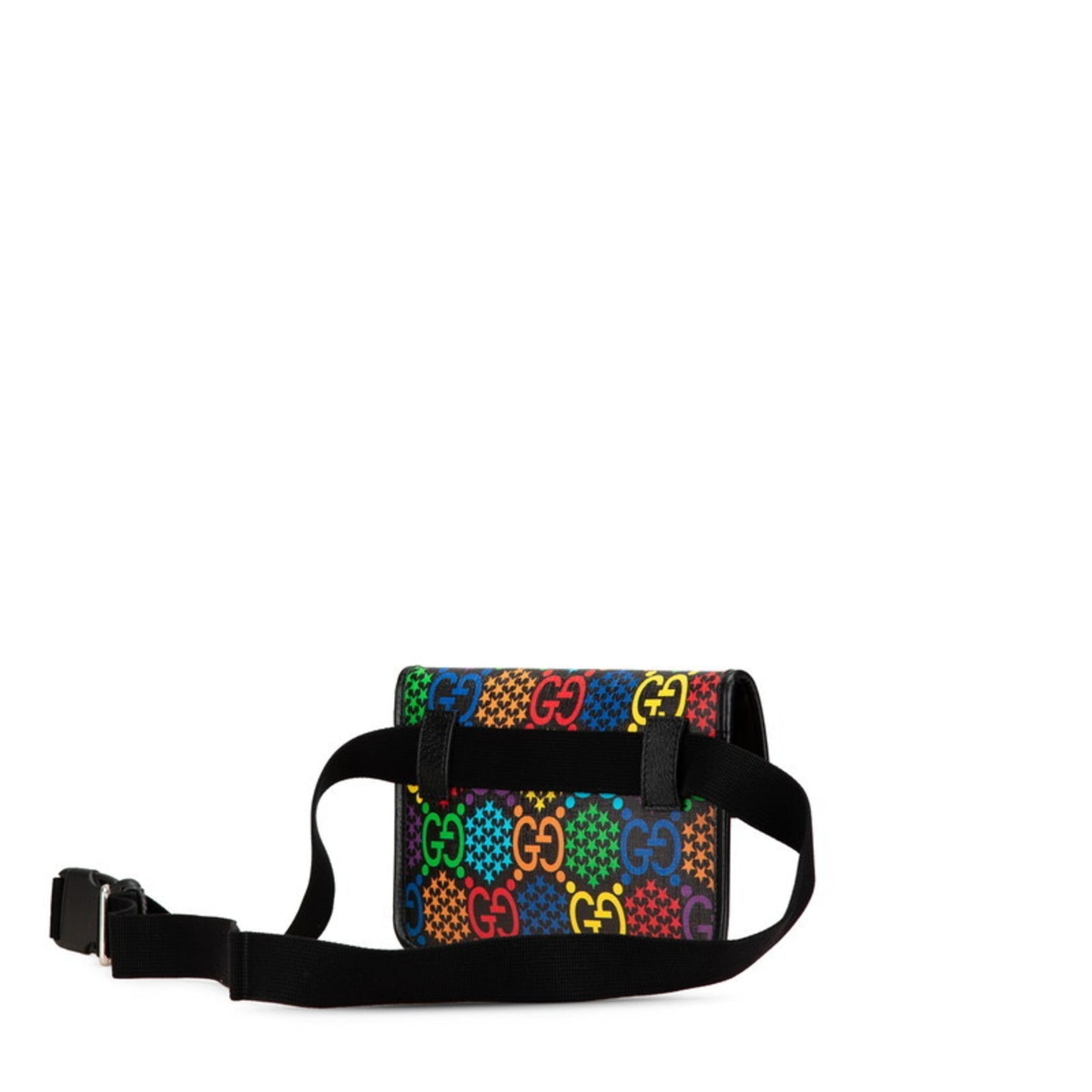 Gucci Black Multi-Color Leather Sling Bag ( )