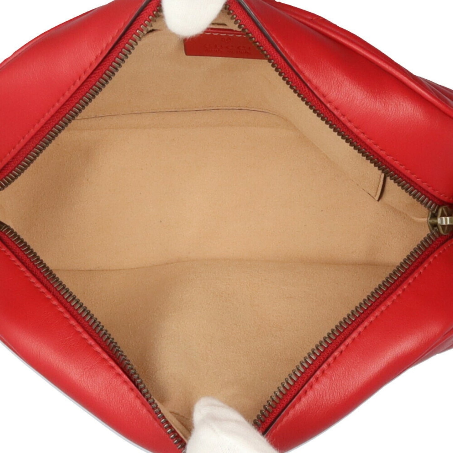 Gucci Gg Marmont Red Color Leather Shoulder Bag ( )
