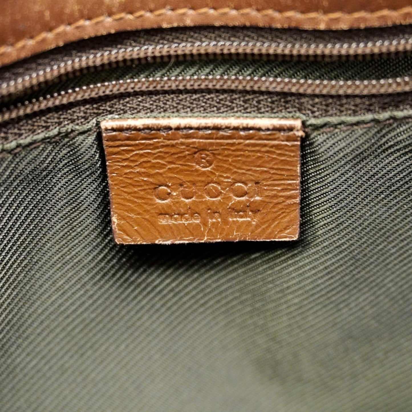 Gucci Beige Brown Canvas Tote Bag ( )