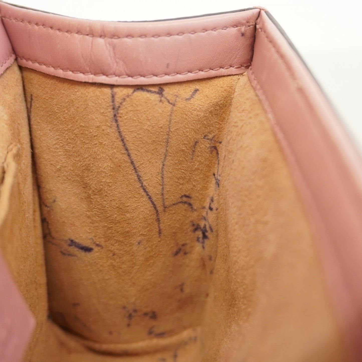Gucci Pink Leather Shoulder Bag ( )