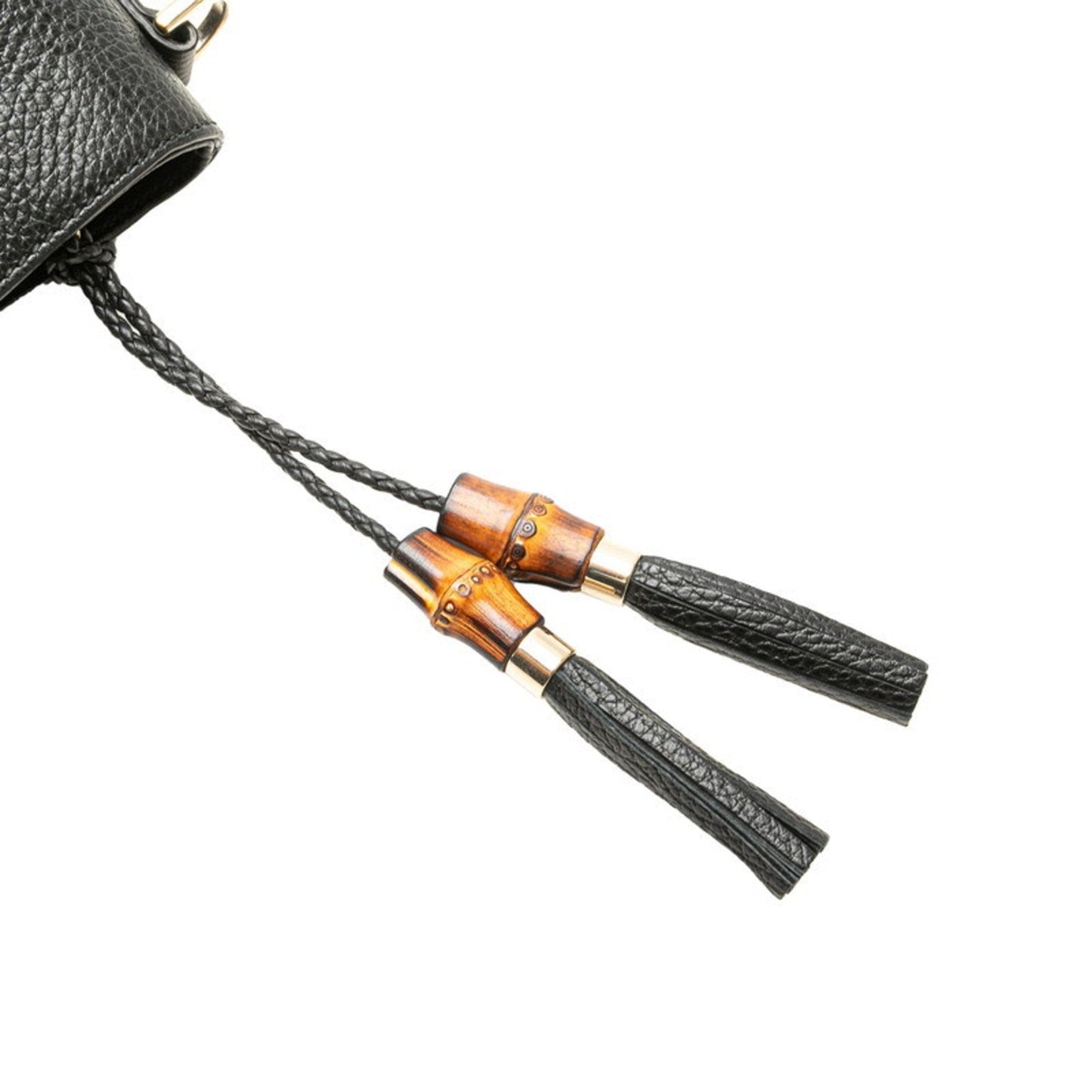 Gucci Black Bamboo Handbag Shoulder Bag ( )