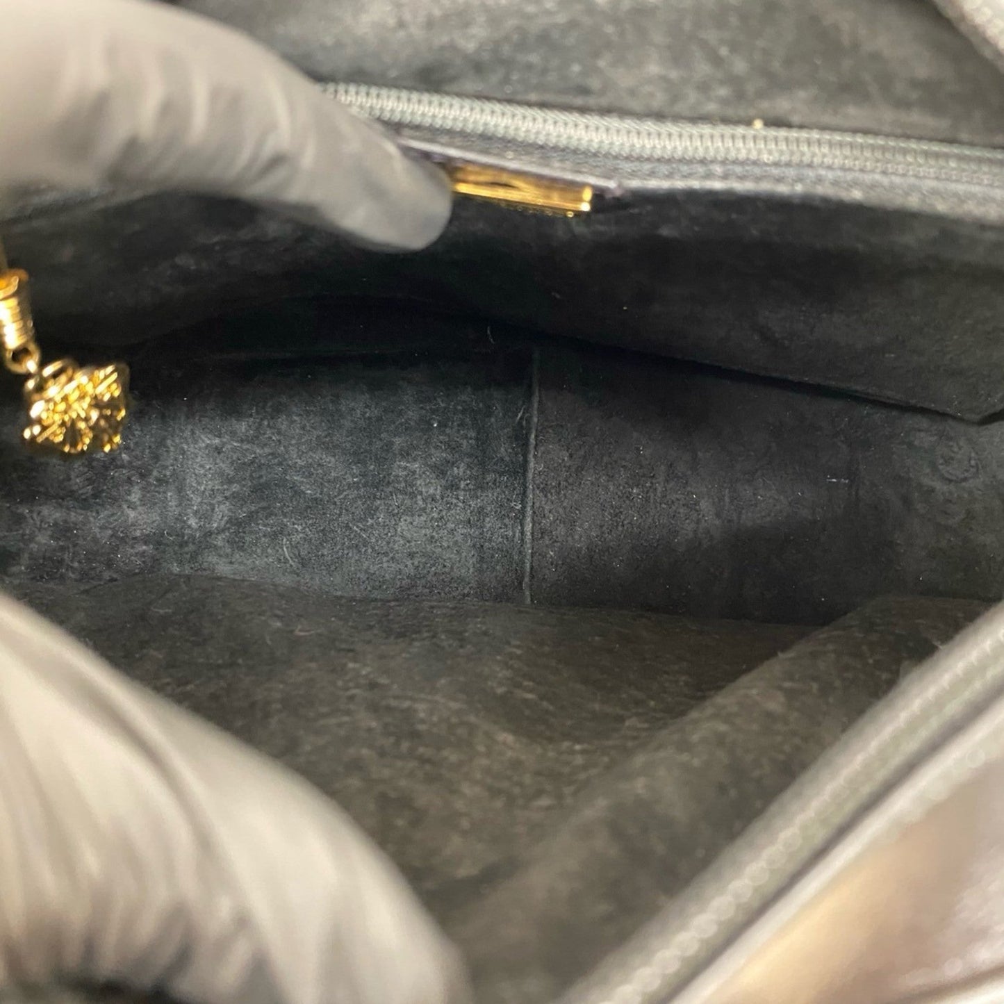 Gucci Black Leather Pochette Shoulder Bag ( )