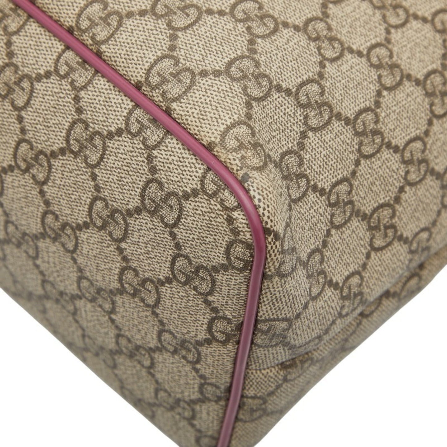 Gucci Green Canvas Leather Shoulder Bag Tote Bag ( )
