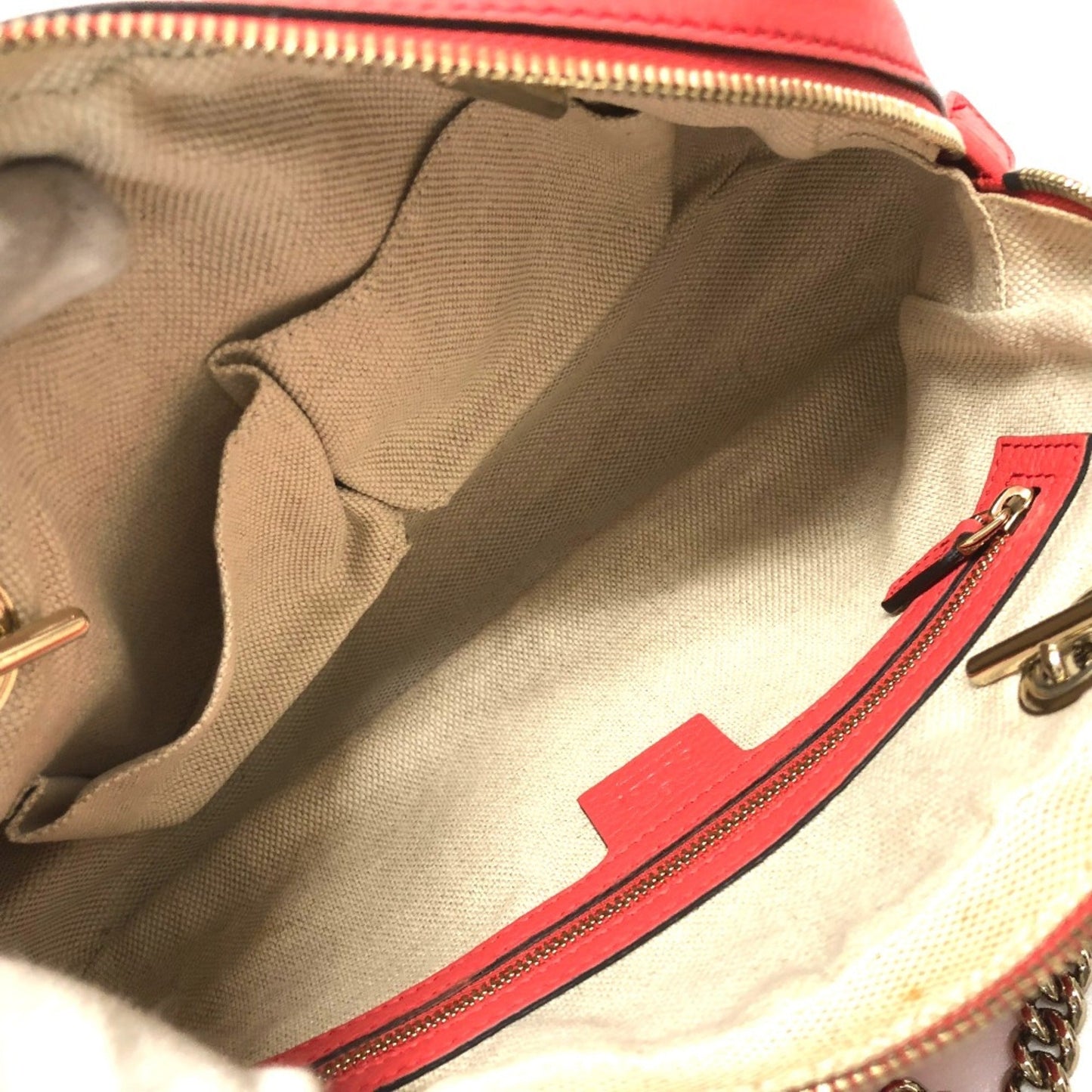 Gucci Pink Leather Shoulder Bag ( )