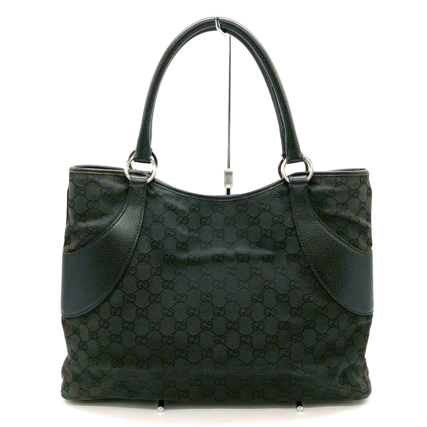 Gucci Gg Canvas Black Gg Canvas Handbag Tote Bag ( )