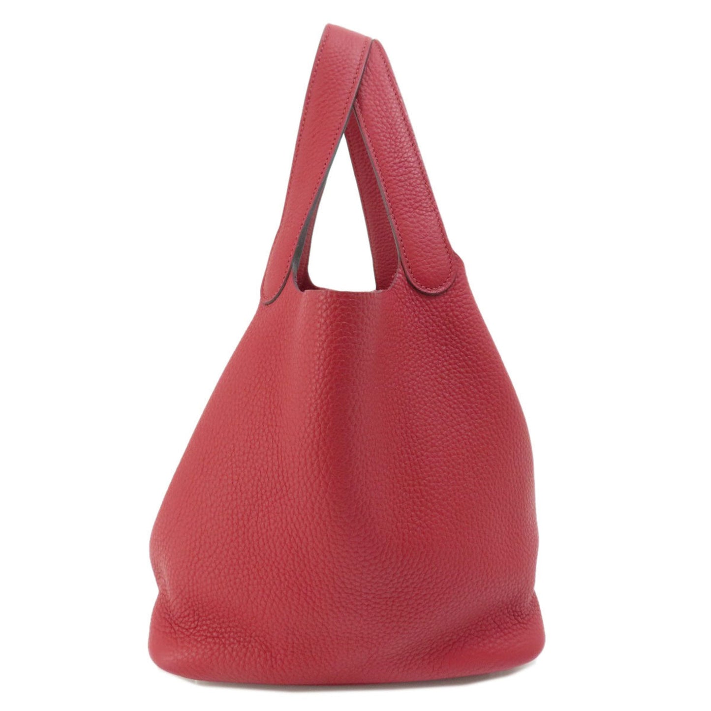 Hermes Red Color Taurillon Clemence Leather Handbag ( )