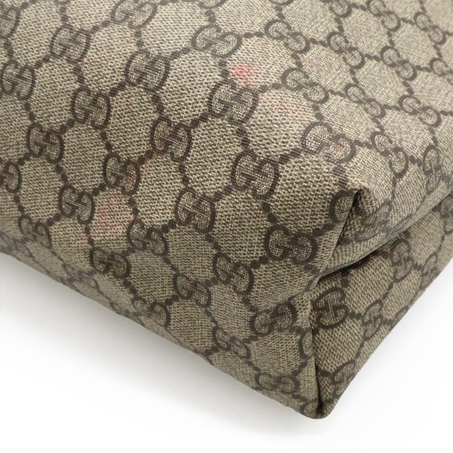 Gucci Beige Brown Gg Supreme Shoulder Bag Tote Bag ( )
