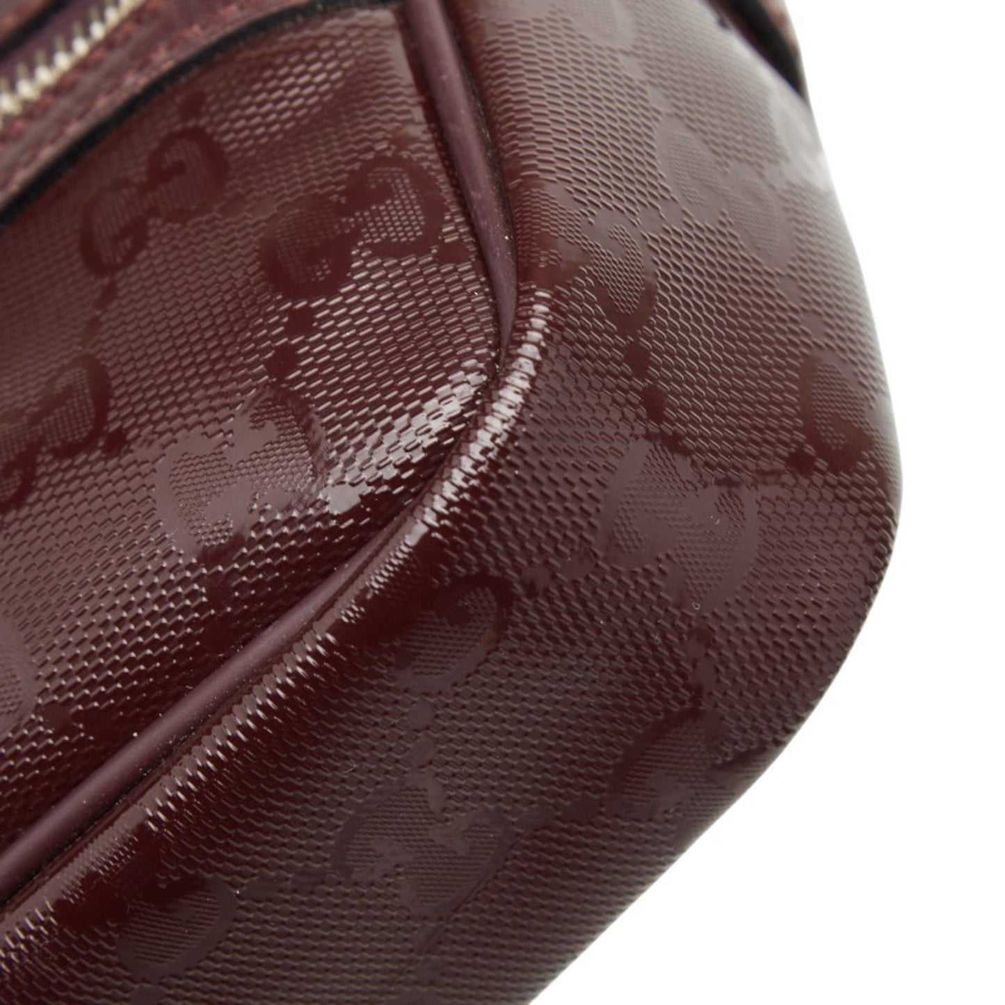 Gucci Purple Gg ImprimÃ© Leather Shoulder Bag ( )