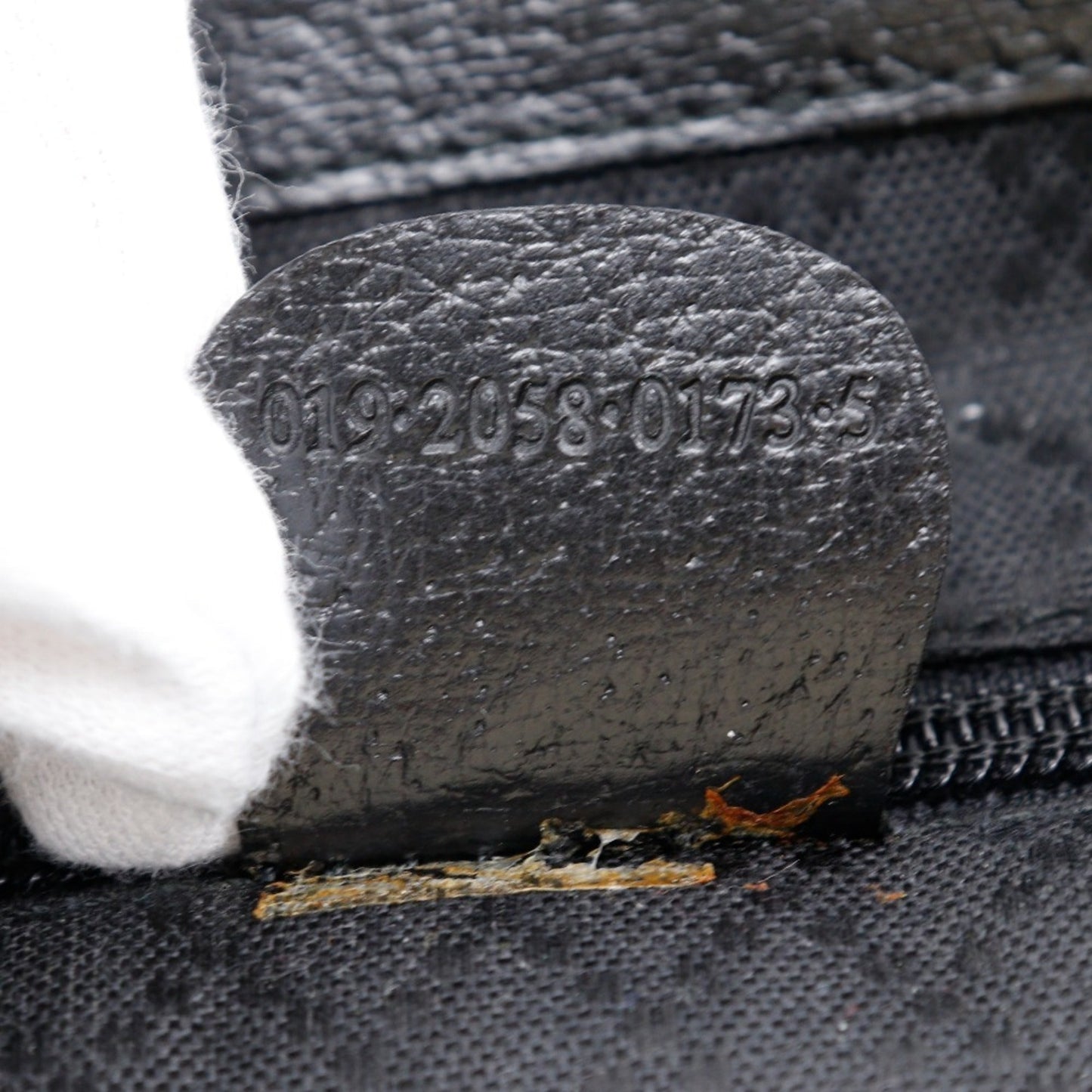Gucci Black Nylon Canvas Leather Backpack ( )