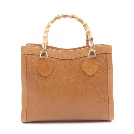 Gucci Brown Leather Tote Bag ( )