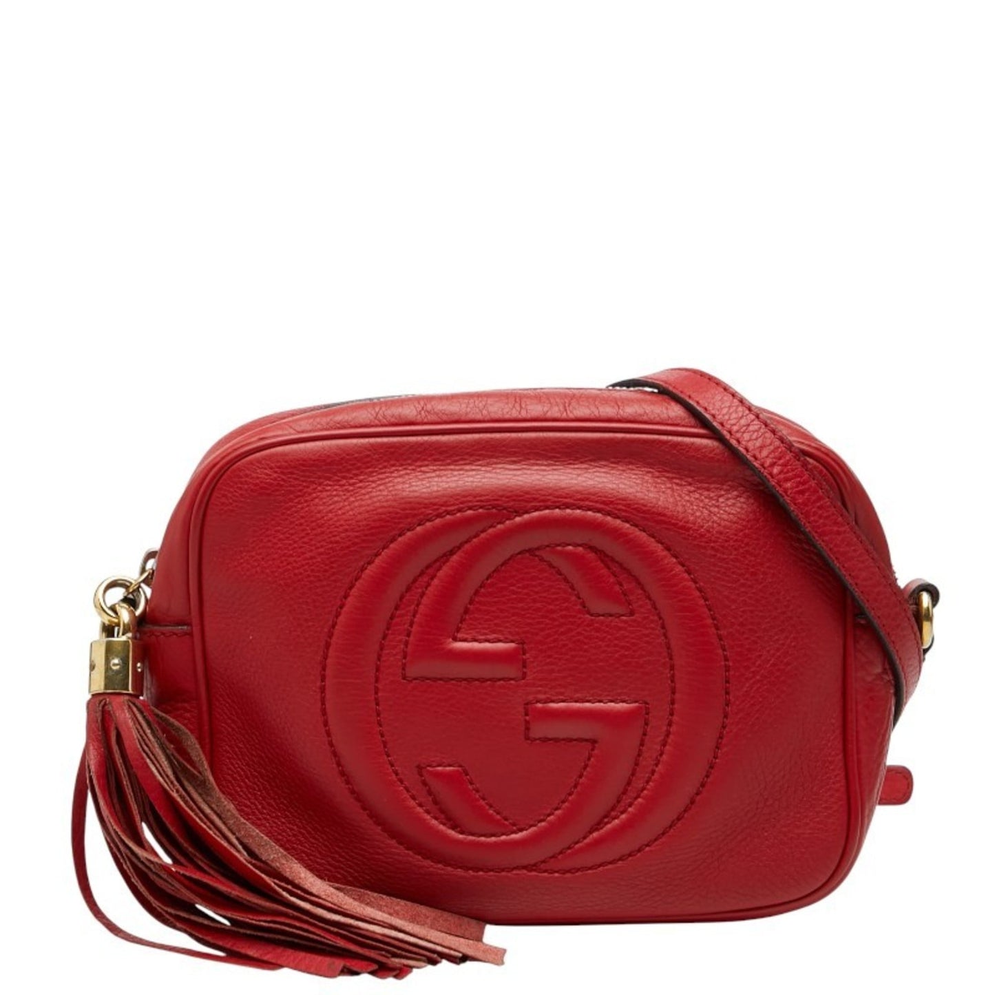 Gucci Red Color Leather Shoulder Bag ( )
