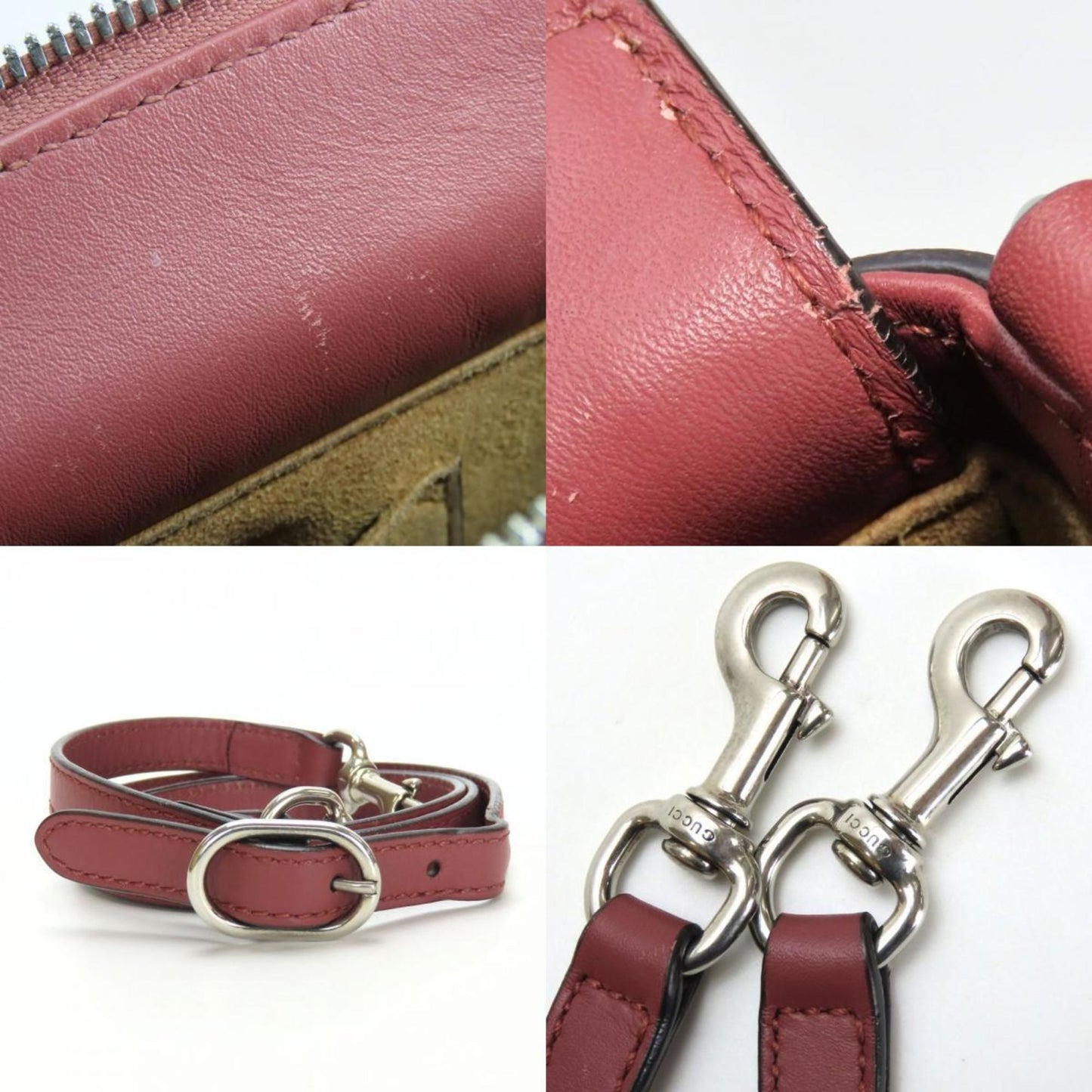 Gucci Gg Blooms Beige Pink Red Color Gg Supreme Handbag ( )