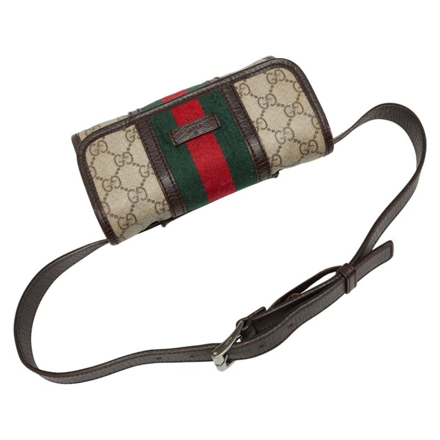 Gucci Sherry Line Beige Multi-Color Pvc Leather Sling Bag ( )