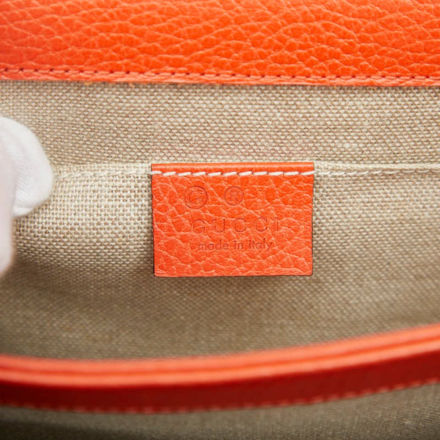 Gucci Orange Leather Shoulder Bag ( )