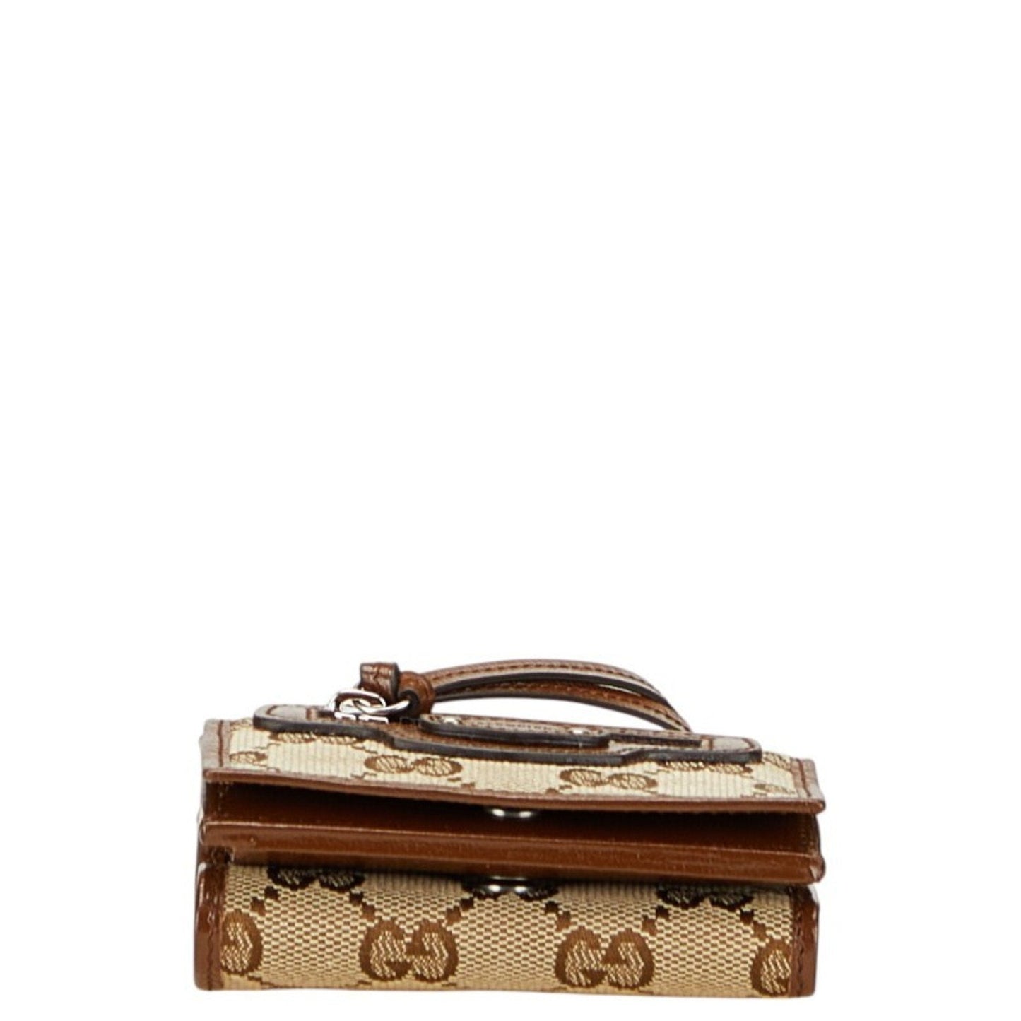 Gucci Brown Canvas Leather Wallet (Bi-Fold) ( )