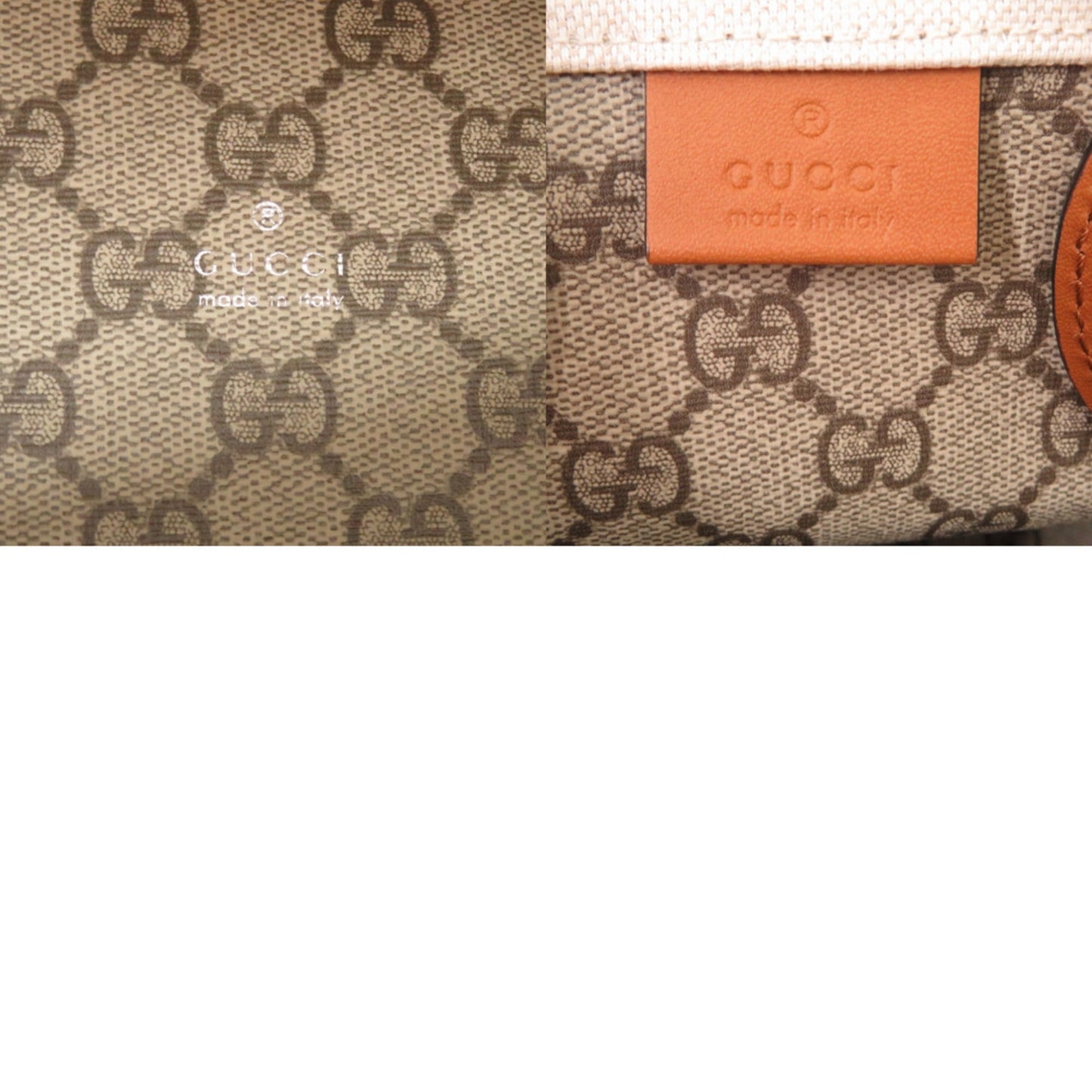 Gucci Beige Canvas Leather Handbag ( )