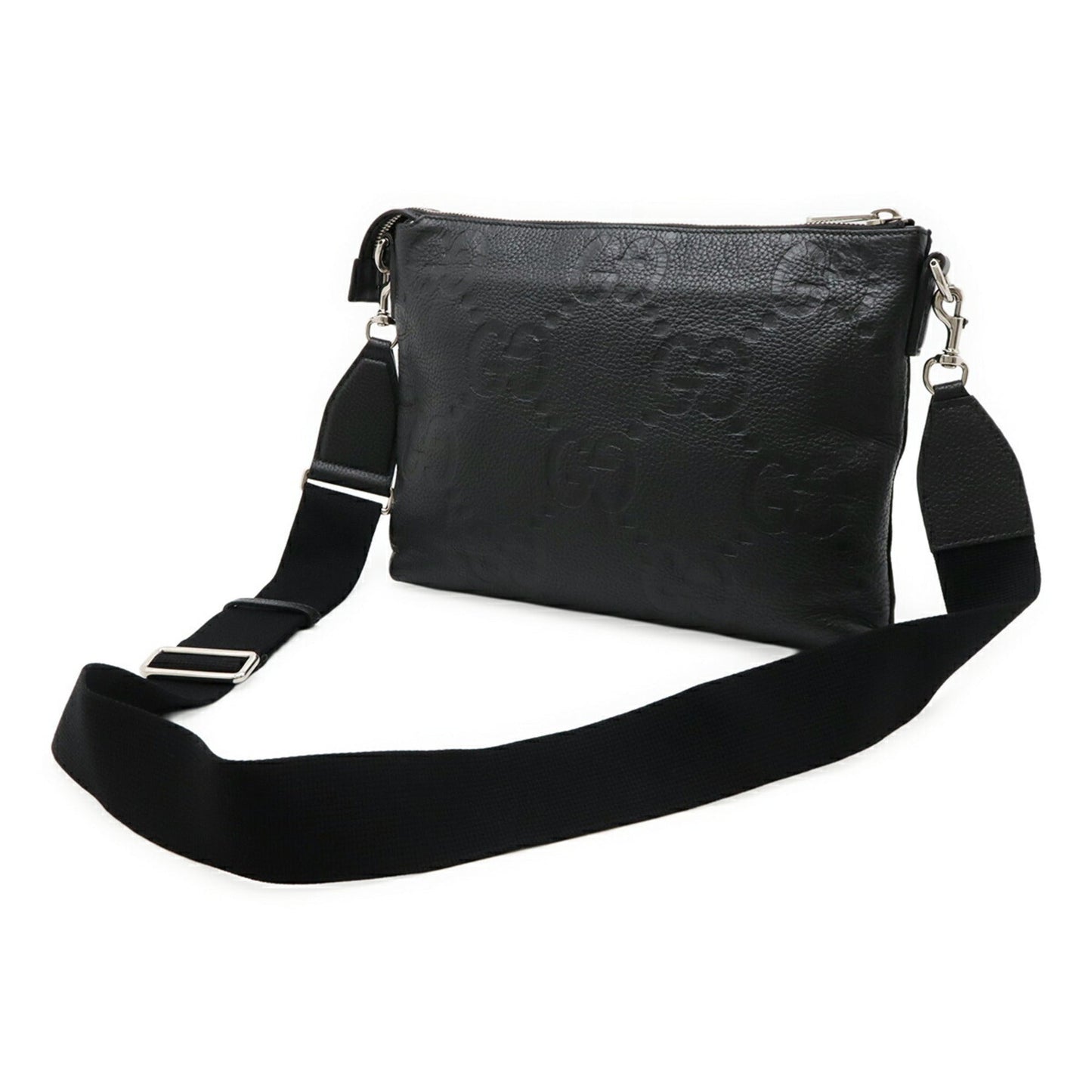 Gucci Black Leather Clutch Bag Shoulder Bag ( )