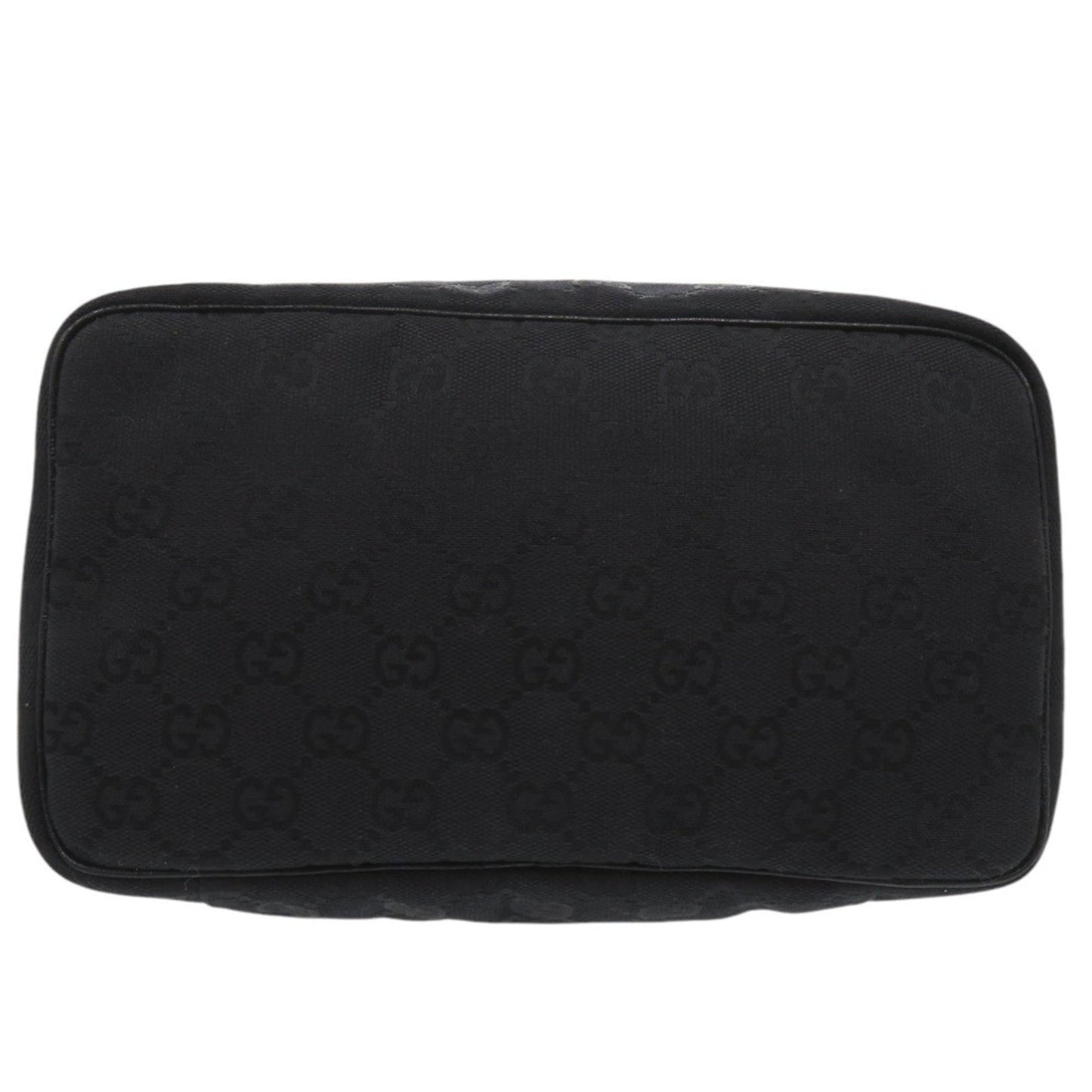 Gucci Black Gg Canvas Pouch Vanity Bag ( )