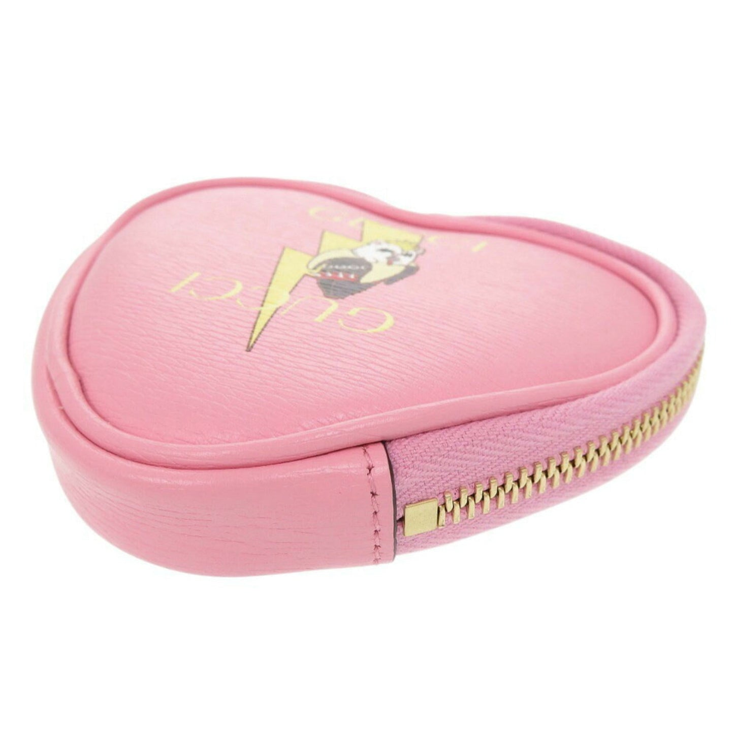 Gucci Pink Leather Coin Purse/Coin Case ( )