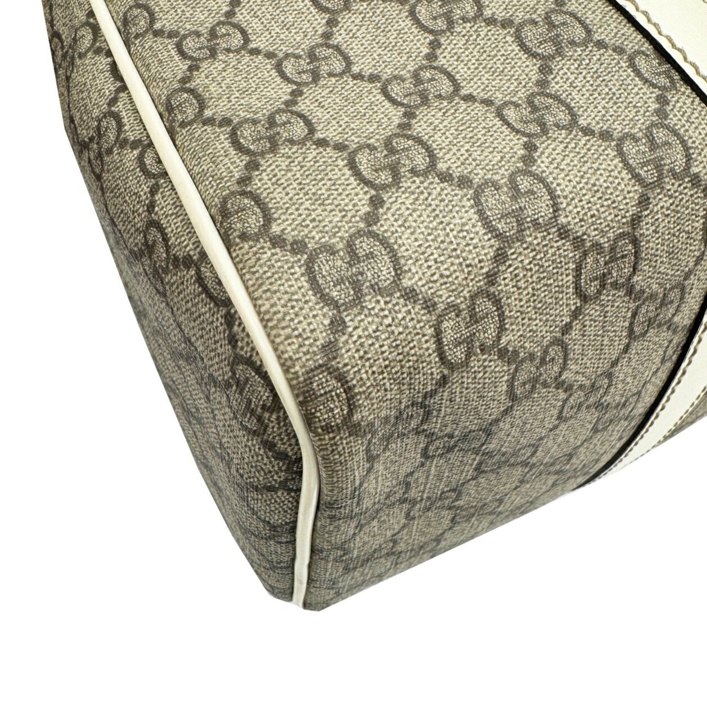 Gucci Gray Gg Supreme Boston Bag Handbag ( )