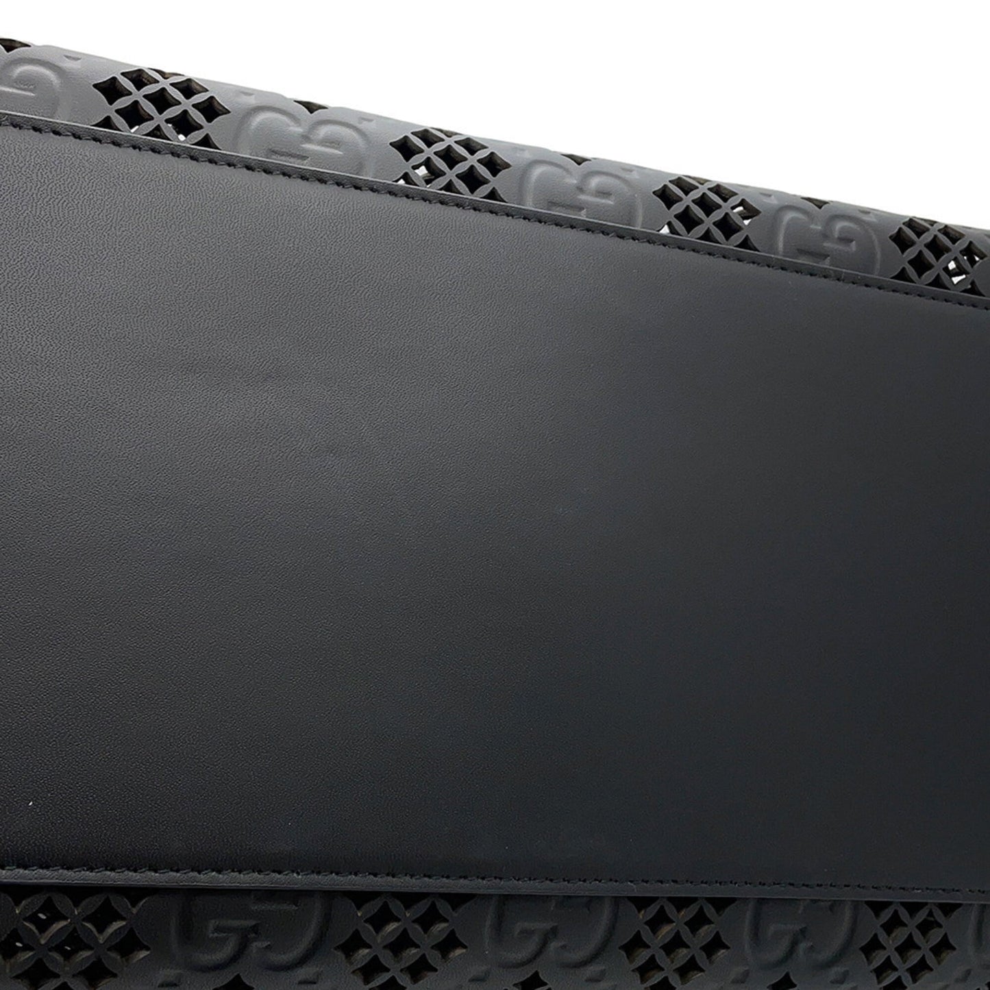 Gucci Black Gg Leather Tote Bag ( )