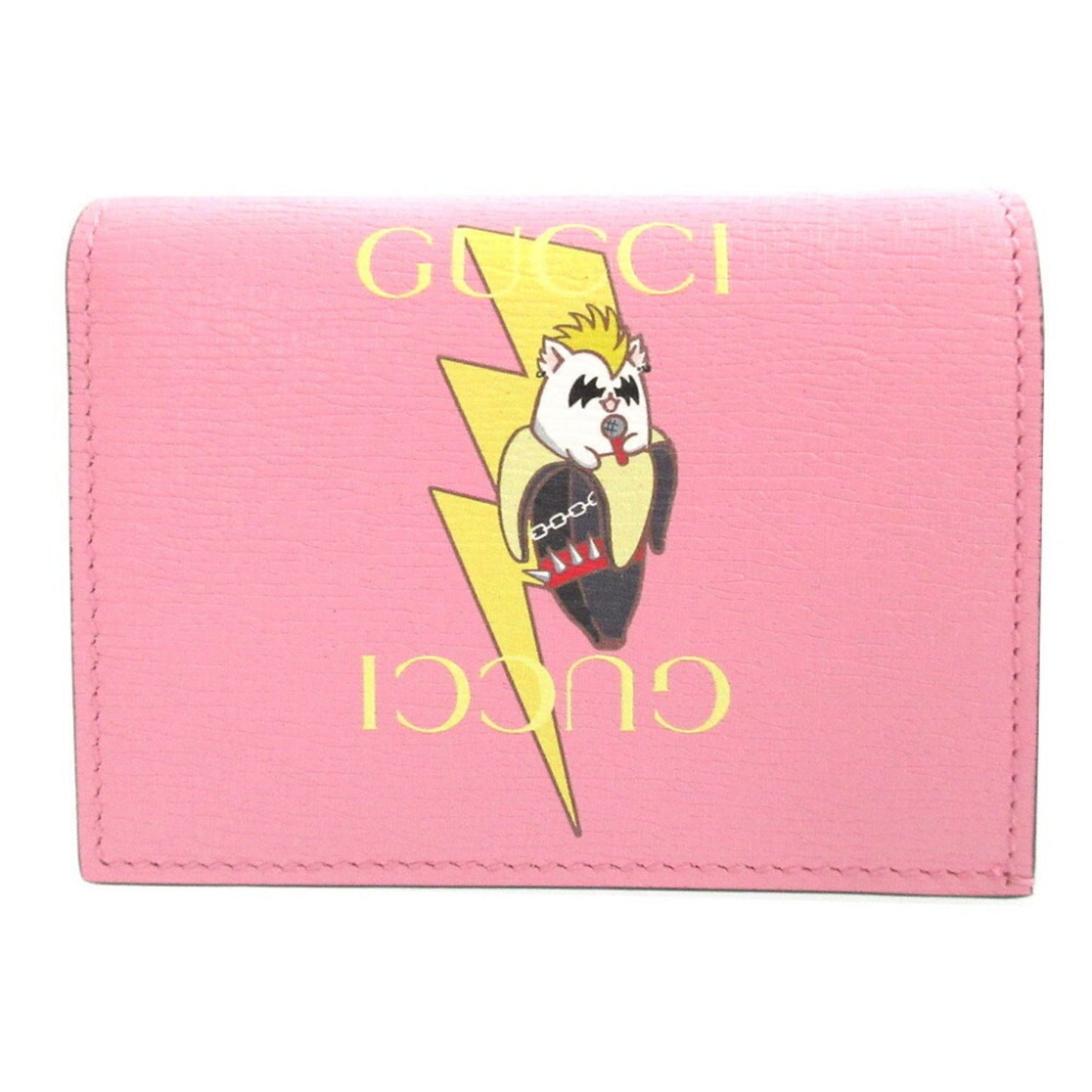 Gucci Pink Leather Coin Purse/Coin Case ( )