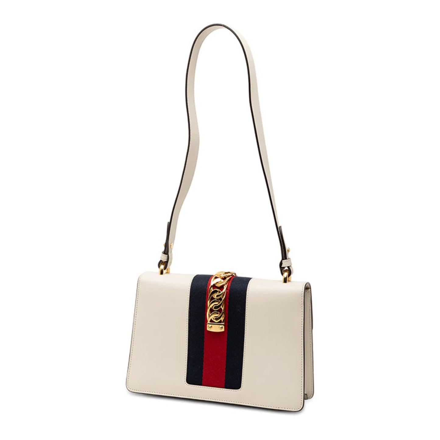 Gucci Multi-Color White Leather Handbag Shoulder Bag ( )