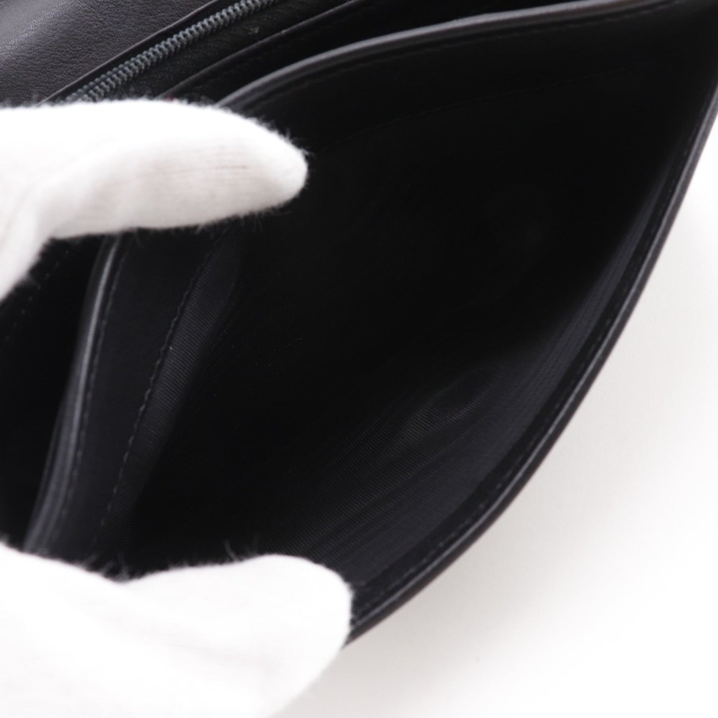 Gucci Black Leather Long Wallet (Bi-Fold) ( )