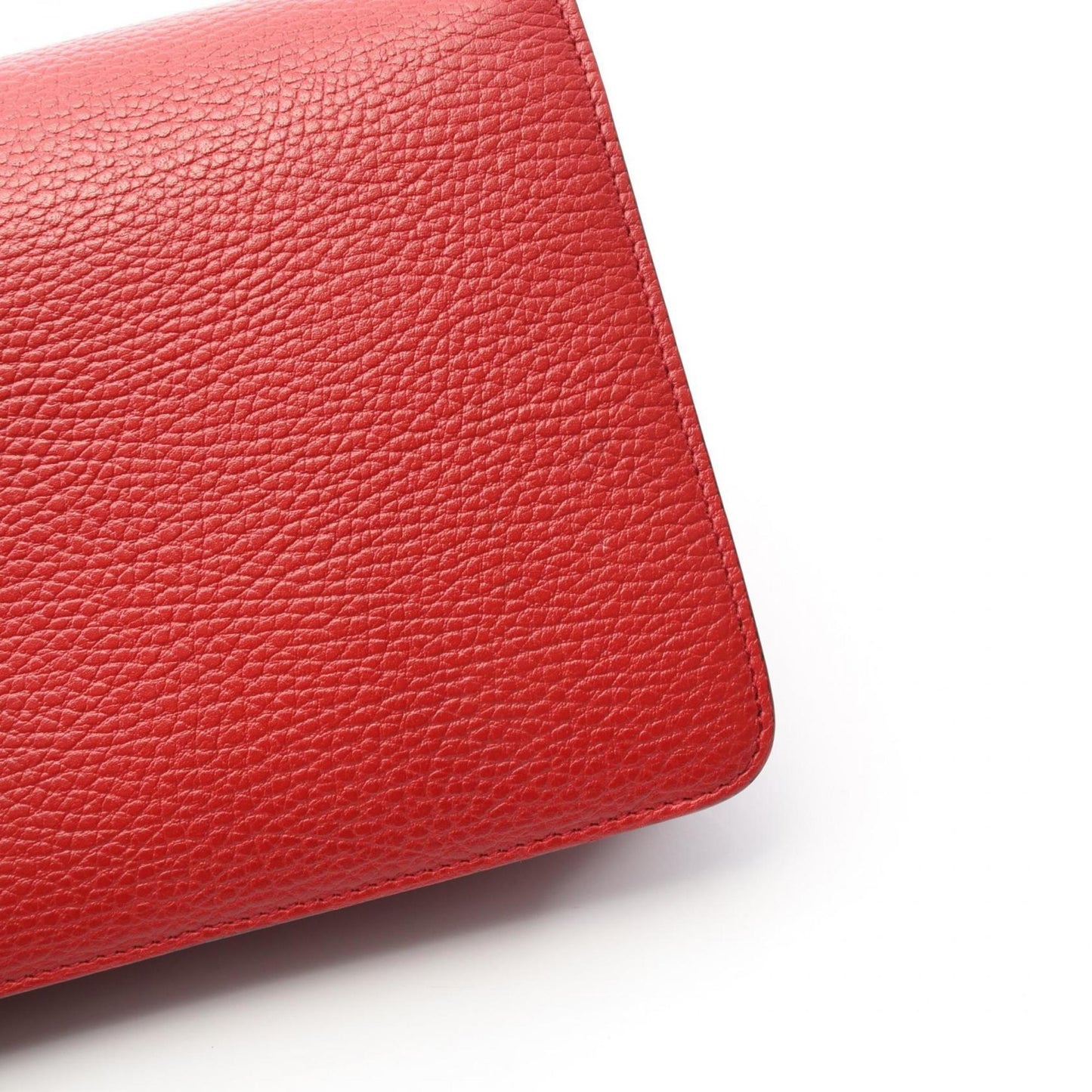 Gucci Red Color Leather Shoulder Bag ( )