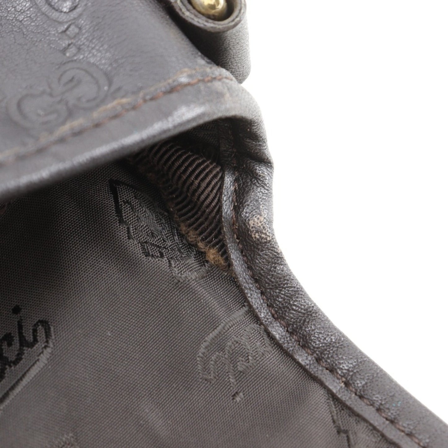Gucci Brown Leather Shoulder Bag ( )