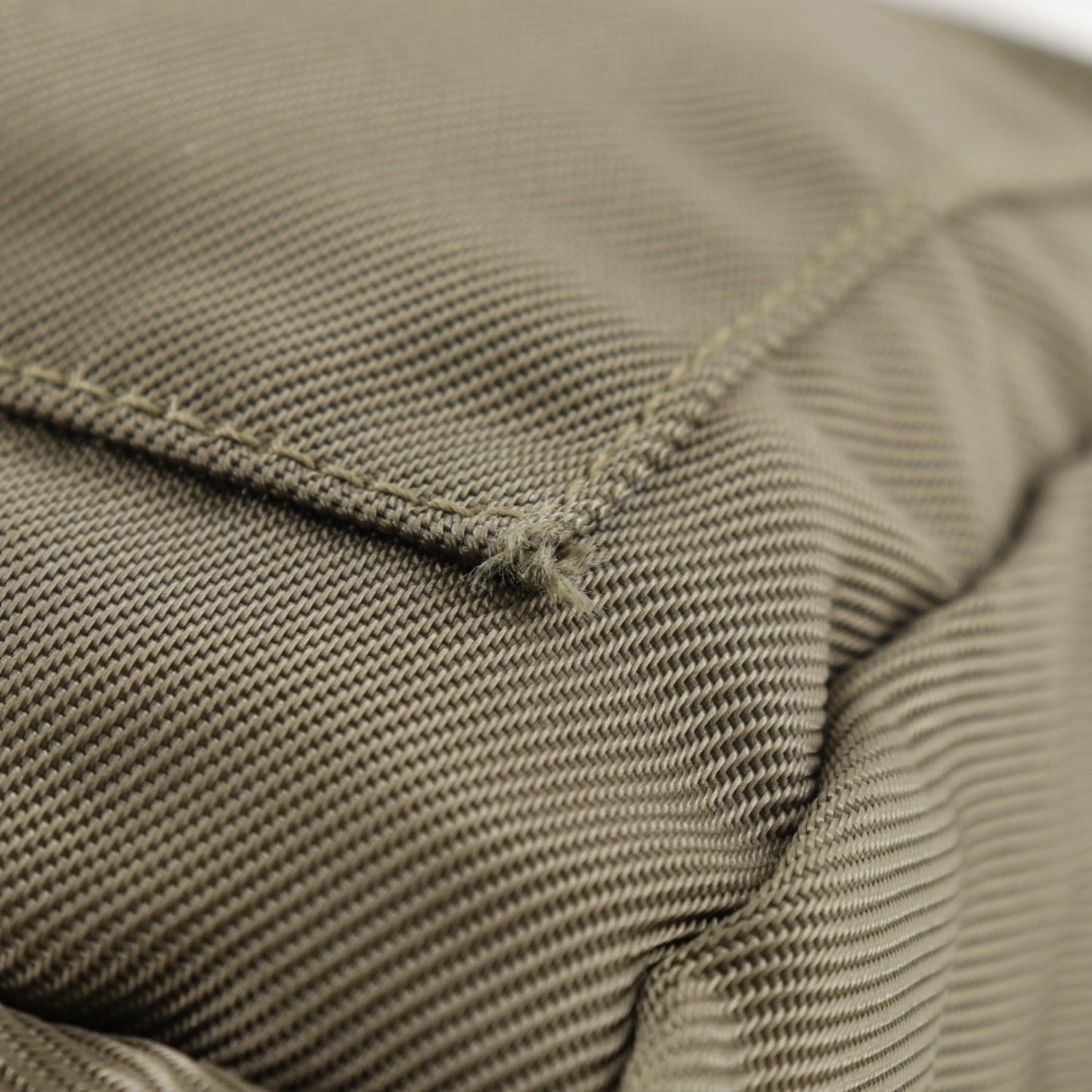 Gucci Khaki Nylon Canvas Shoulder Bag ( )