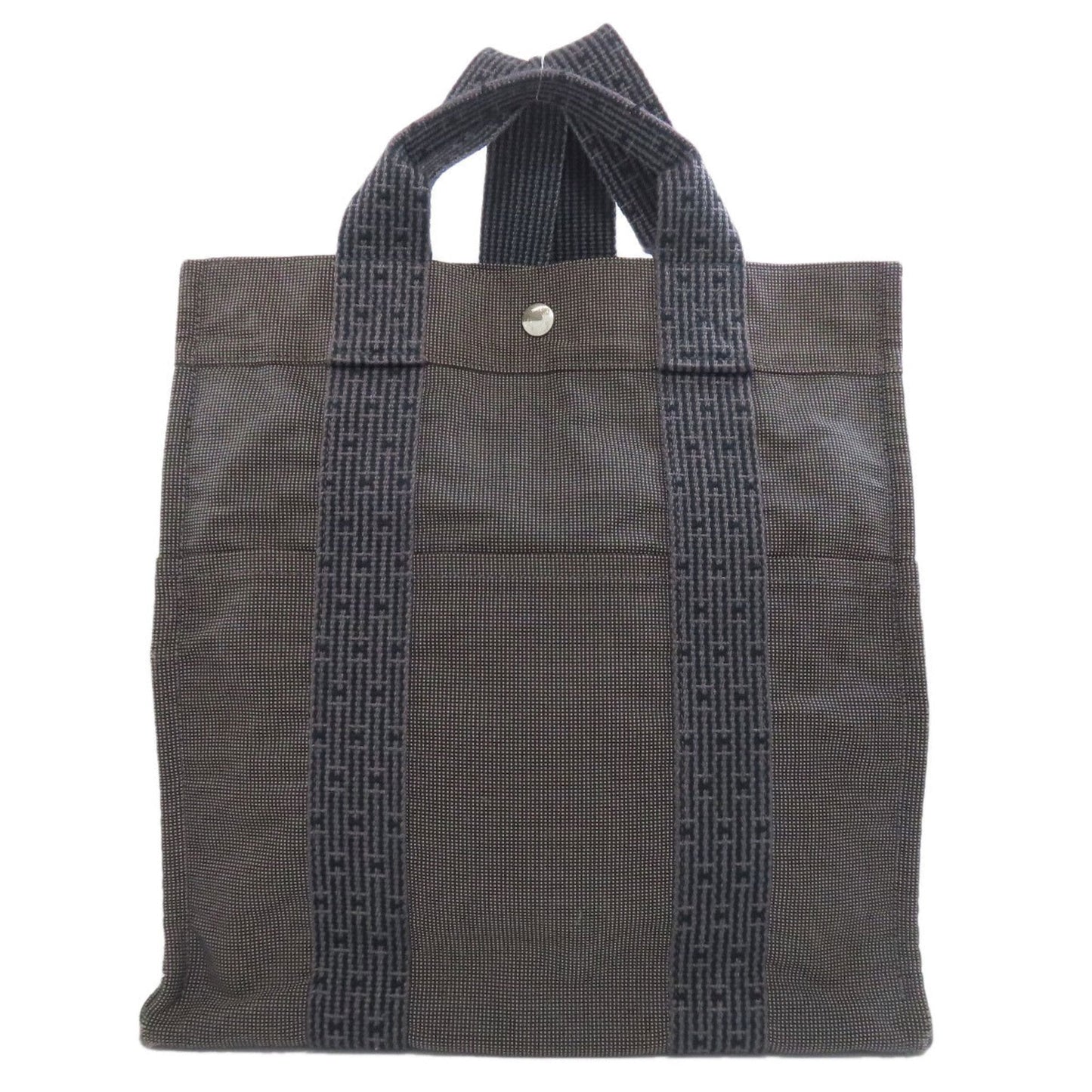 Hermes Gray Canvas Backpack ( )