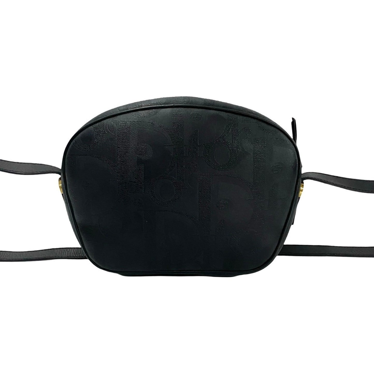 Christian Dior Black Leather Pvc Pochette Shoulder Bag ()