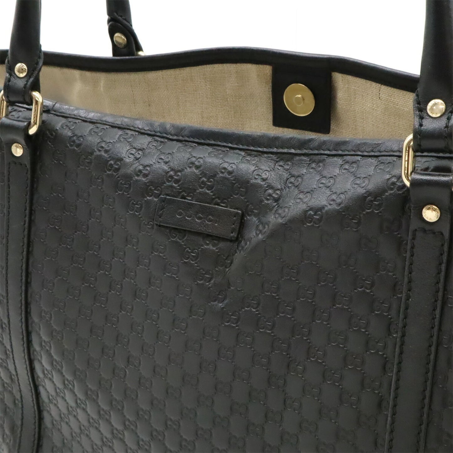 Gucci Microguccissima Black Micro Gg Leather Shoulder Bag Tote Bag ( )