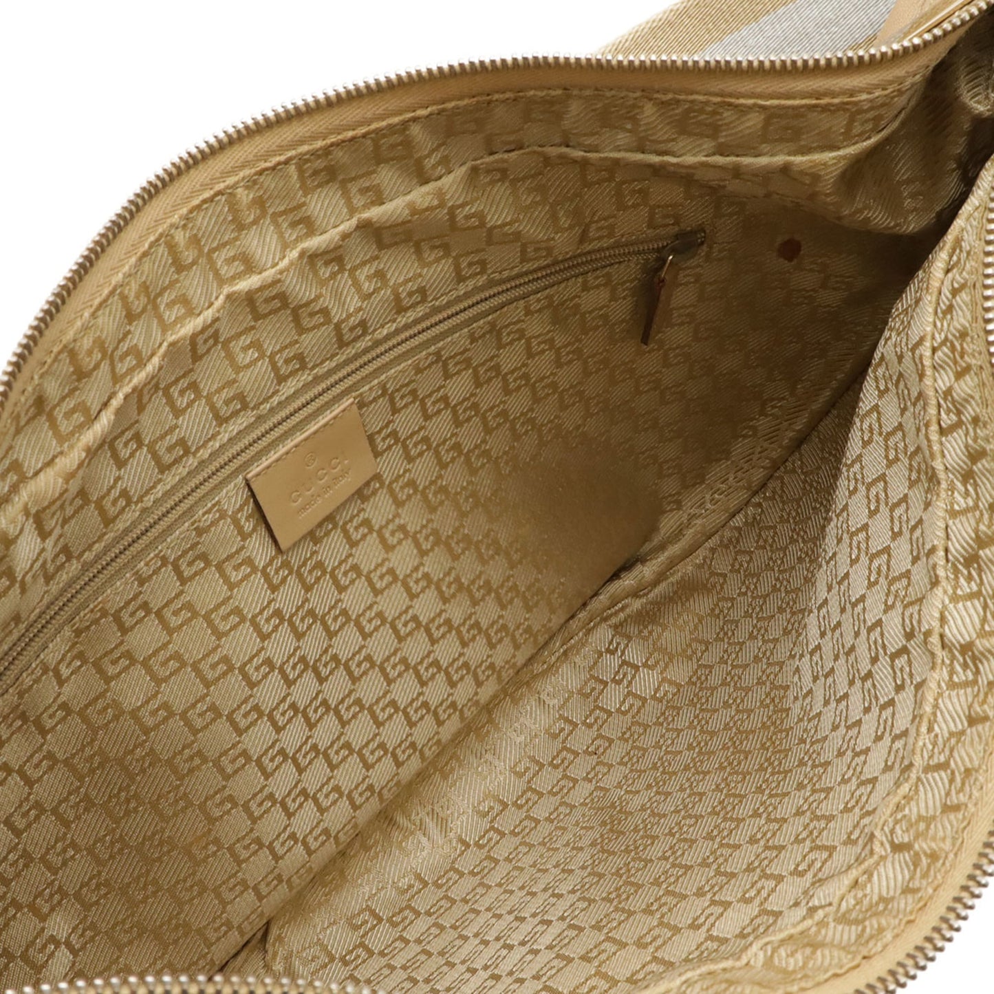 Gucci Beige Off-White Leather Shoulder Bag ( )