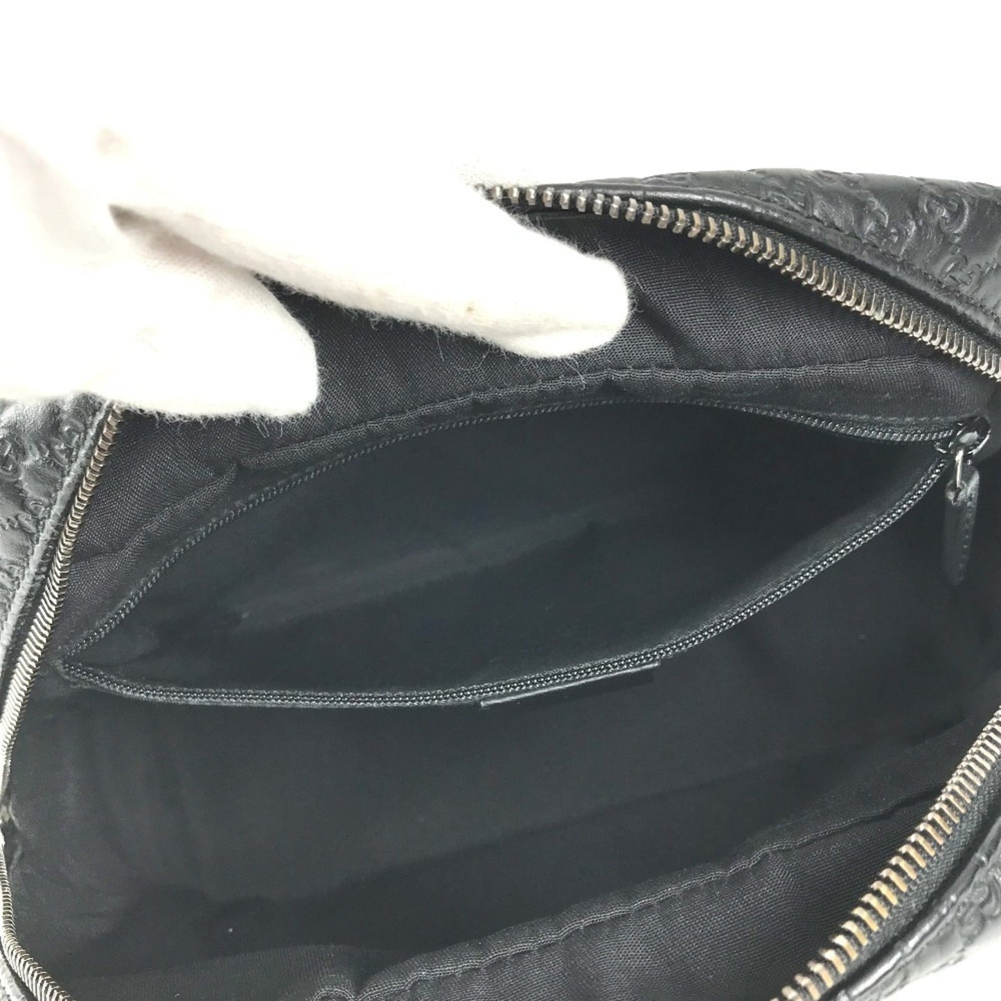 Gucci Guccissima Black Gg Leather Clutch Bag ( )