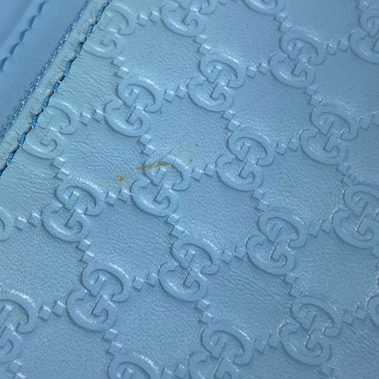 Gucci Blue Leather Shoulder Bag ( )