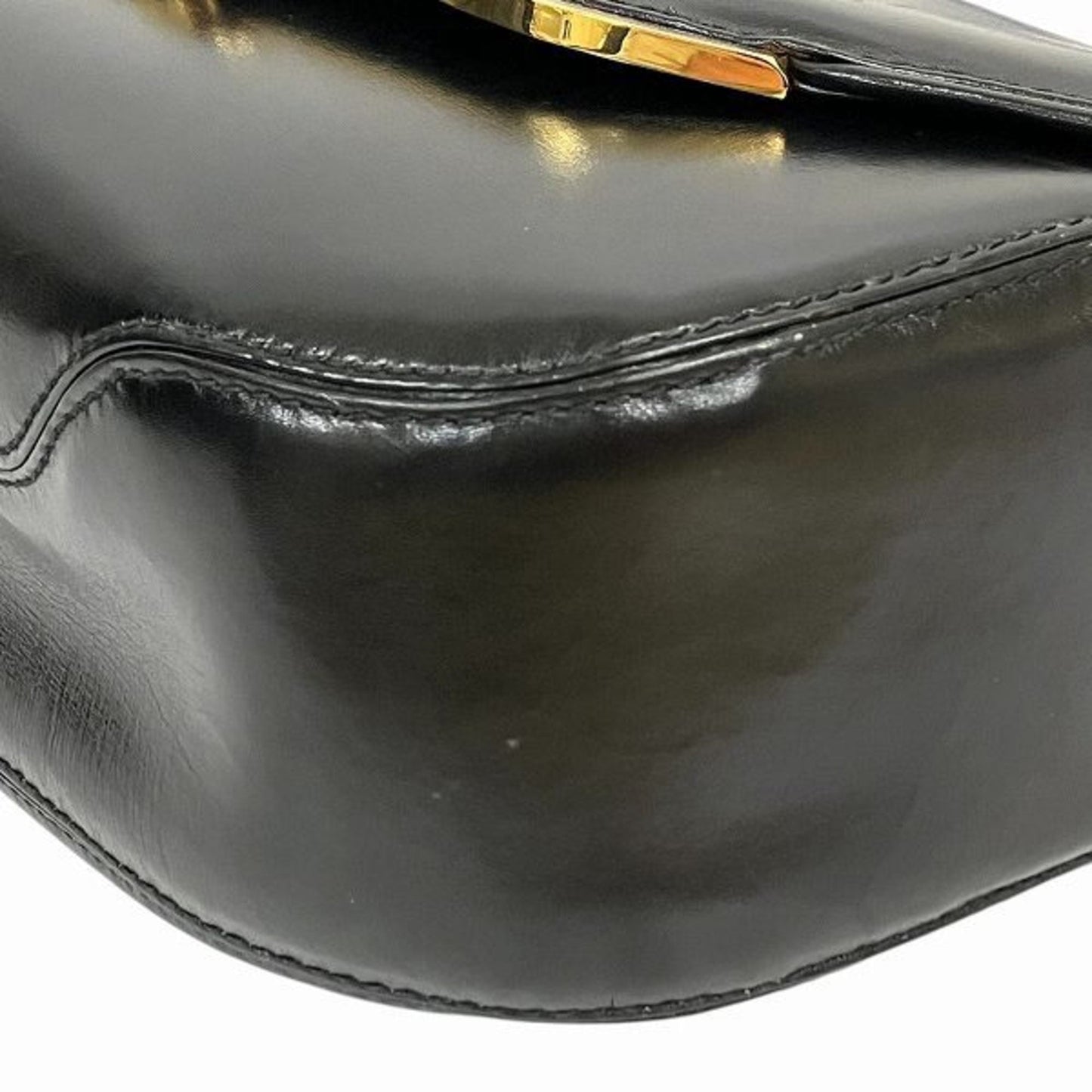 Gucci Black Leather Shoulder Bag ( )